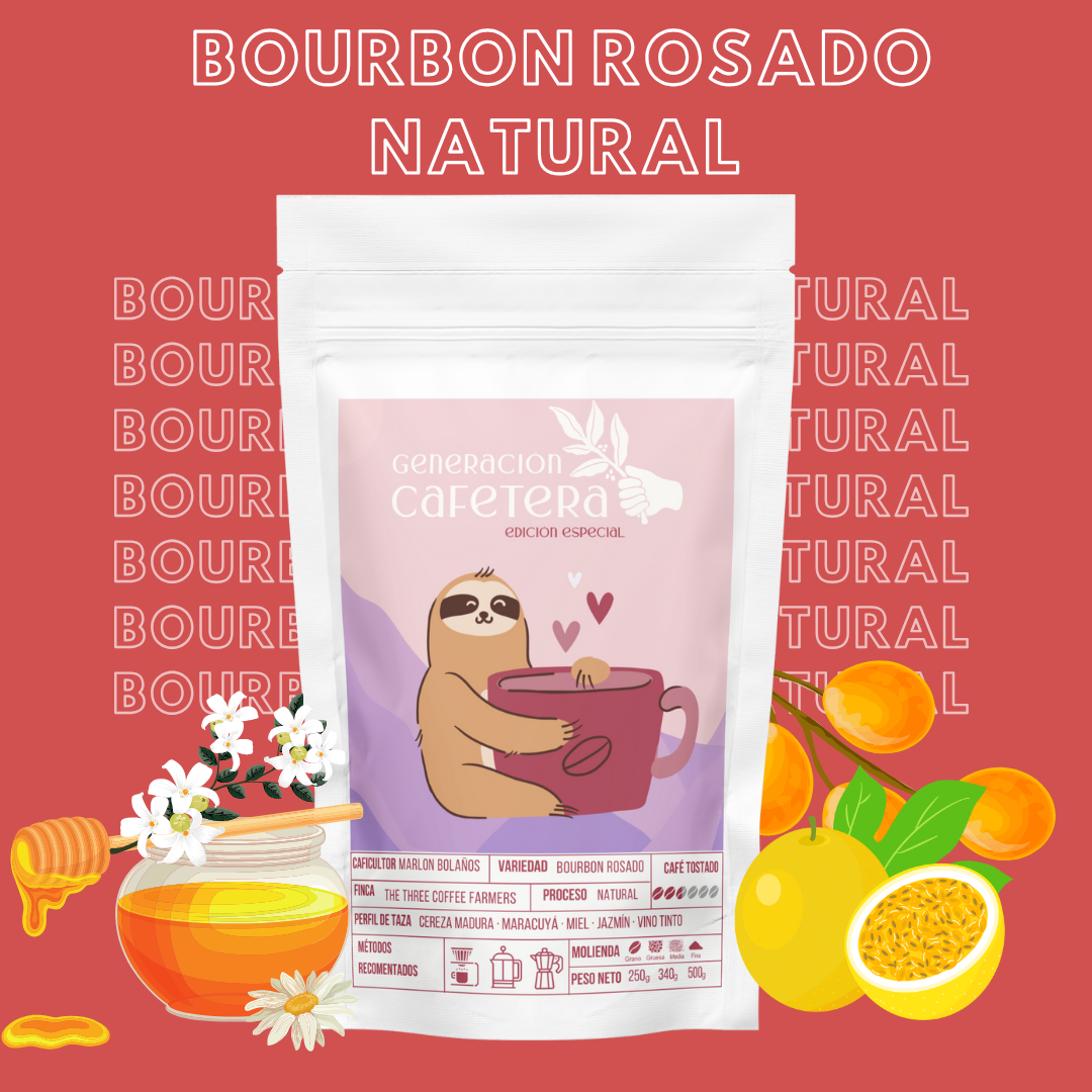 Bourbon Rosado Natural - Finca The Three Coffee Farmer