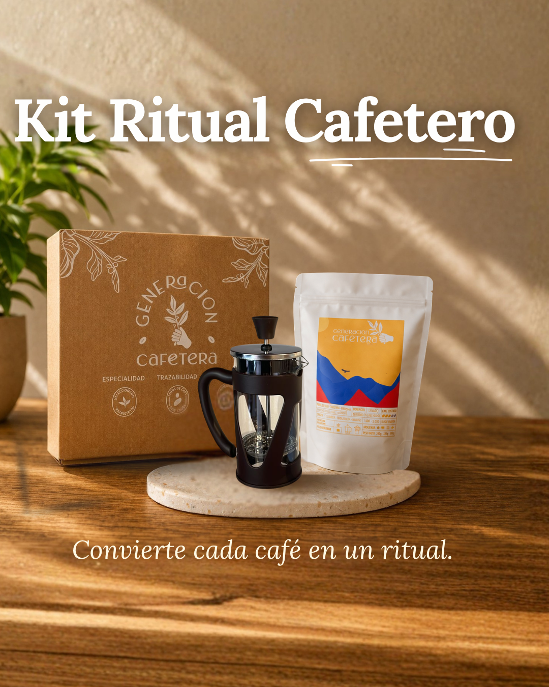 Kit Ritual Cafetero + Prensa francesa 350ml